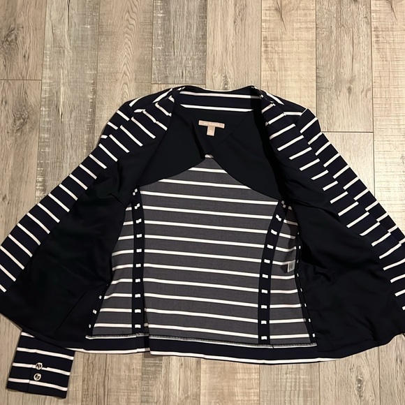 Banana Republic Striped Ponte Modern Blazer - Picture 8 of 11